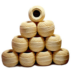 Dhruv Crafts Crochet Cotton Thread Yarn for Cross Stitch, Knitting, Embroidery & Craft Projects, Mercer Crochet Thread Ball, Shade B25 Red, 20 Gram, 0.5 MM Thickness, Sewing & DIY Supplies