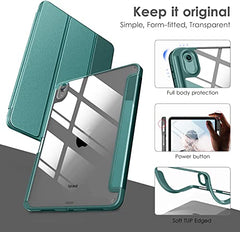 ProElite Case Cover for Apple iPad (A16) 11th/10th Generation (2025/2022), Transparent case Cover with Pencil Holder for iPad 11th/10th Gen 2025/2022, Grey
