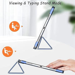 ProElite Cover for Xiaomi Mi Pad 8/8 Pro/Mi Pad 7/7 Pro 11.2 inch Cover, Flip Case Cover with Transparent Back & Stylus Pen [Auto Sleep Wake Support], Black