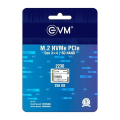 EVM 1TB M.2 NVMe SSD 2230 | PCIe Gen3x4 Internal SSD | 3000MB/s Read | 1900MB/s Write | 3D NAND Flash | Ultra Fast Storage | Compact Size | Laptop & Mini PC Compatible | 5 Year Warranty (EVMNV30/1TB)