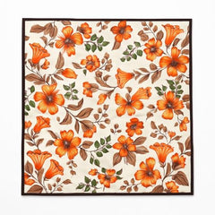 Homerz Premium Bed Server Food Mat Reversible Bed Server, Mattress Protector for Home | Food Mat for Kids, Size 36x36 inch, Double Side use Kitchen, Cupboard, Drawer, Wardrobe (Brown Lotus New)