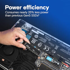 Crucial® P510 1TB PCIe Gen5 NVMe™ 2280 M.2 SSD