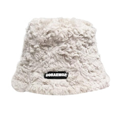 SYGA Wool Embroidered Warm Winter Hat for Women Hat Style Bucket-HatFluffy Warm (Above 15Years) Black
