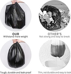 Ezee Garbage Bags for Dustbin / Trash Bag | 180 piece | Small 17 X 19 Inches | 30 Pcs x Pack of 6, Plastic