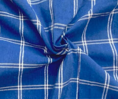 Shri Krishan Kripa Handloom Cotton Mattress Cover Queen Size 72x60x7 Inch. | 3 Colour options ( Blue,Brown & Red) , Breathable Fabric ,Strong Zipper across length , Washable & No shrinkage.