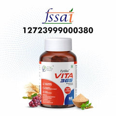 Fytika Vita 365-120 Tablets (Pack of 2) | Multivitamin For Men and Women | With Ashwagandha, Ginseng, Probiotics & Prebiotics and Biotin| Enhances Energy, Stamina, Immunity and Digestion