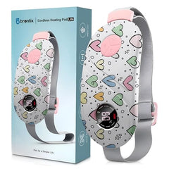 BRONTIX Period Cramp Relief Massager, Cordless Heating Pad