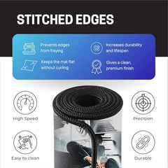 SMULY Gaming Mouse Pad, Large Desk Mat 58.5 x 28 cm, Extended Washable Mousepad, Desk Pad, 2mm Thick Non-Slip Rubber Base, Stitched Edges, Smooth Surface (Multicolour) – Red Hoodie Spider Design