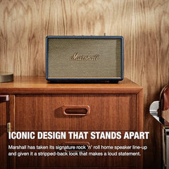 Marshall Acton III Wired Connectivity Stereo Home Speakers with Bluetooth 5.2 & RCA or 3.5mm Input – Black