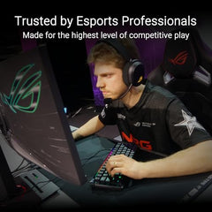 ROG Falchion Ace HFX 65% gaming keyboard with ROG HFX magnetic switches, rapid trigger toggle, 8000 Hz polling rate, three-layer dampening foam, silicone gasket mount, touch panel and protective cover