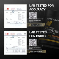 Nutrabay Pure Series Micronised Creatine Powder Monohydrate, Pre/Post Workout Bodybuilding, Crossfit Supplement, 250 g (Unflavoured)