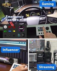 TreasLin VSDinside Stream Controller Deck Stream Dock with 12 Customizable Macro Keys to Trigger Actions in OBS Twitch YouTube for Content Creators Streaming Gaming Compatible with PC & Mac N3 White