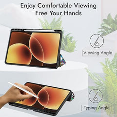 Robustrion Cover for Xiaomi Mi Pad 8/8 Pro/Xiaomi Pad 7/7 Pro 11.2 inch Cover Case with [Pencil Holder], Trifold Flip Case Cover for Xiaomi Pad 7/8 Cover [Auto Sleep Wake] - Black