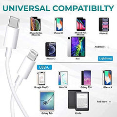 Original USB C to Light-ning Certified (Mfi) Sync & Fast Charge Cable Compatible for iPhone, Ipad & Airpods (Pack of 1) - White