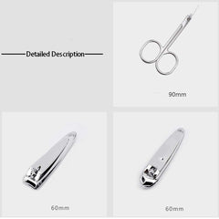 SYGA Set of 7 Tools Stainless Steel Nail Cutter Professional Grooming Kit Manicure Kit for Man Woman
