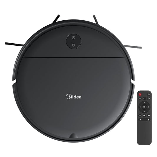 Midea I2A Robotic Vacuum Cleaner with Remote |Wet & Dry |BLDC Motor | 1200Pa Strong Suction | Anti Fall Function | Anti-Collision & Auto Return Charge Function