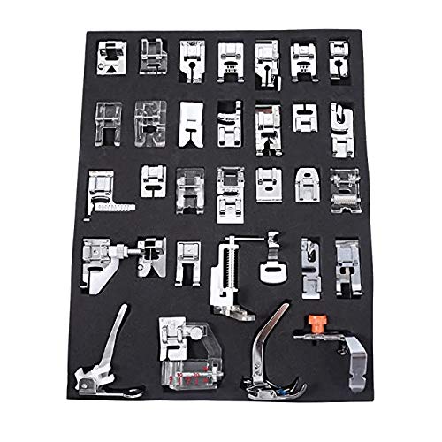Syga 32 Sewing Machine Presser Foot Feet Kit fit for Brother Singer Janome