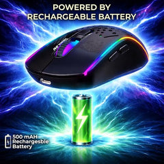 Ant Esports GM320 RGB Wired Gaming Mouse, 12800 DPI Optical Sensor, 8 Programmable Buttons with Rapid Fire, Ergonomic Design, RGB Lighting, Braided Cable, USB Gaming Mouse for PC, Laptop (Black)