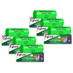 Ezee Live Life Ezee Way Garbage Bags for Dustbin/Trash Bag|30 count|Medium 19 X 21 Inches