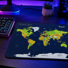 Laptell Gaming Mouse Pad with Smooth Fabric Surface & Non-Slip Rubber Base | Waterproof Washable Mat for Laptop, Desktop & Gaming Mouse | High-Speed Tracking, Portable Design – Retro 90s