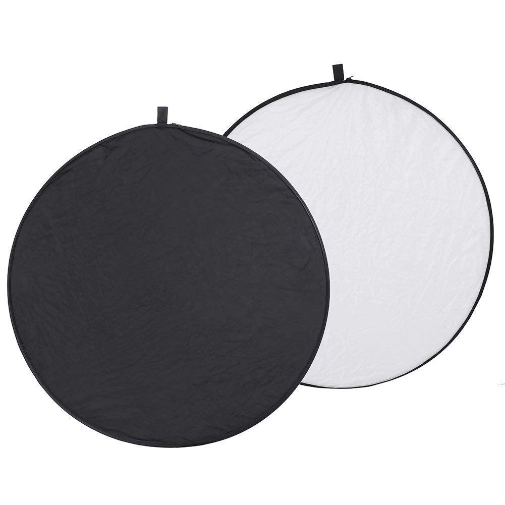 SYGA Round Shape 5-in-1 Collapsible Multi-Disc Light Reflector with Bag - Translucent, Silver, Gold, White and Black(60cm)