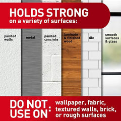 3M Command Clear Medium Wall Hooks, holds 900gms, no paint damage, Holds Strongly, Adhesive hooks for wall, Reusable, Multi-surface (Transparent, 2 hooks, 4 strips)