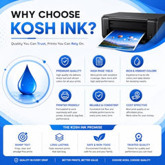 KOSH T664 Refill Ink Compatible for Epson L130, L310, L361, L380, L405, L565, L365, L485, L220, L360, L130, L130 and L380 Printers (4, Black Pack of 4)