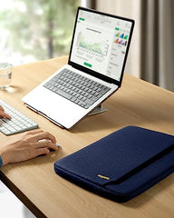 tomtoc Slim Laptop Sleeve for 14-inch MacBook Pro M2/M1 Pro/Max A2779 A2442 2023-2021, Water-Resistant Protective Case for 13-inch MacBook Air/Pro M2/M1 with a Hard Cover, Laptop Accessory Bag