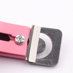 SYGA Pink False Nail Cutter Manicure Tool,Professional Stainless Steel Nails Scissor