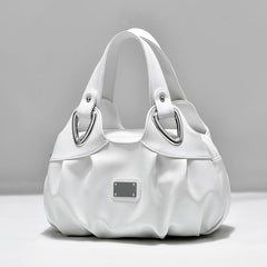 SYGA Women's Printed PU Leather Hobo Bag, Multiple Colors and Patterns, Crossbody Shoulder(WHITE)