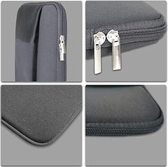 Dyazo 13-13.3" inch Laptop Sleeve case Cover Bag Compatible for All Notebooks Such as Mac Book Pro or Air 2023-2021 M2 M1 with Front Accessories Pocket Neoprene Black