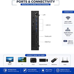 𝗗𝗲𝗹𝗹OptiPlexTiny PC Combo | 19" FHD Display | 𝗜𝗡𝗧𝗘𝗟i5 6th Gen |8GB RAM |256GB SSD | Win 11 Pro | WiFi | MS Office | HDMI/VGA/DVI/USB | A+ Condition | Pre-Owned & Tested | Seller Warranty AIO