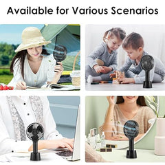 Gesto Portable Fan Rechargeable – USB Charging Hand Fan with 1200mAh Battery & 3 Speed Modes | Mini Fan, Small Fan, Handheld Fan – Ideal for Travel, Makeup, Kitchen | Women’s Personal Pankhaa - Pink