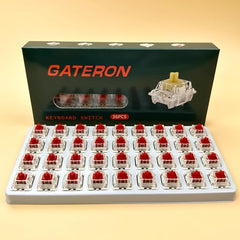 Zjmehty Gateron G Pro3.0 White Switches for Mechanical Keyboard,3-Pin 38gf Linear/Pre-Lubed/Pin-Enhanced Switches(108pcs,White,3-Pin)