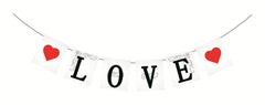 SYGA Combo Set of 13 Valentine's Party Photo Booth Props & Love Banner
