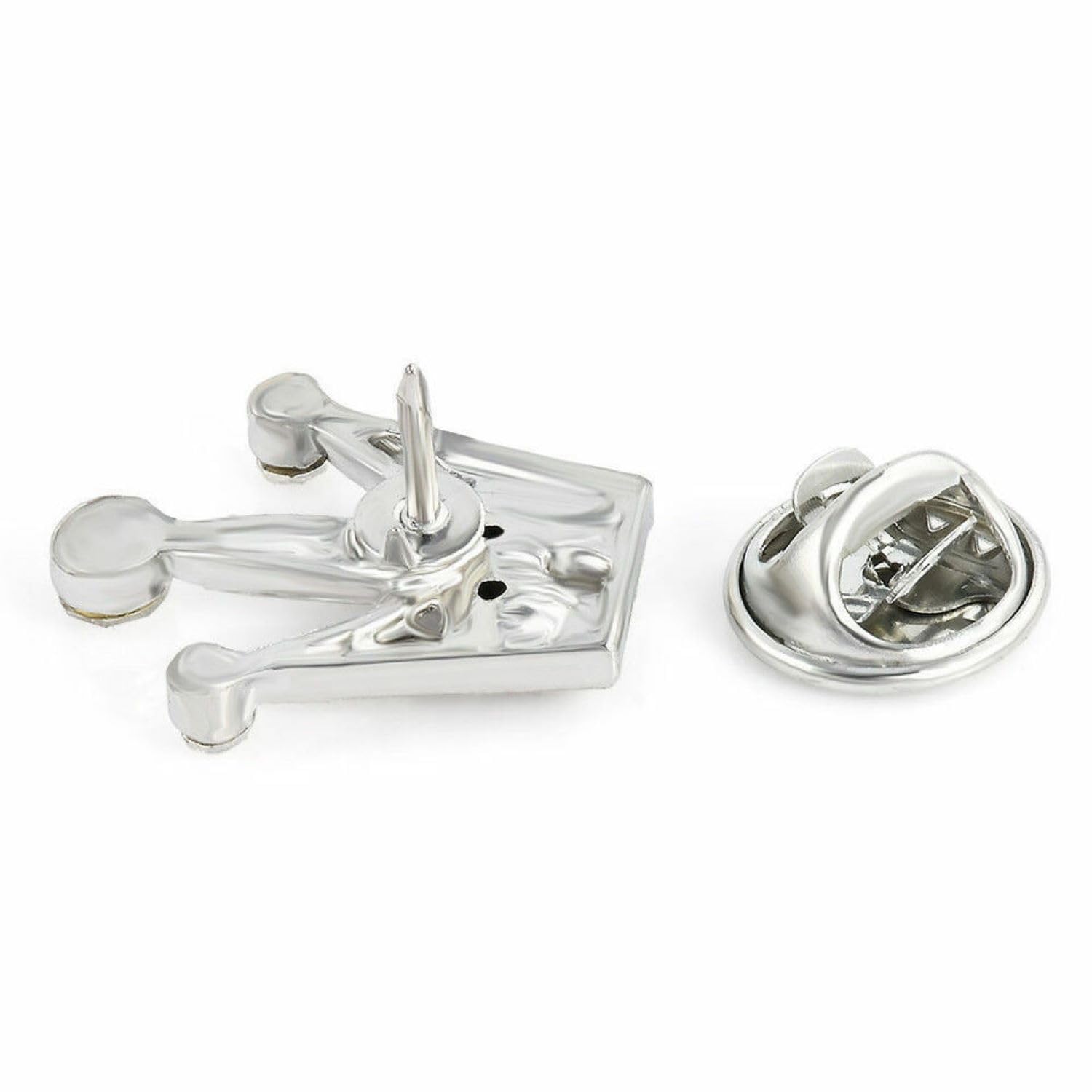 SYGA Men's Suit Chest Brooch Fashionable Gemstone Decoration Diamond Clothing Accessories(Silver Crown)