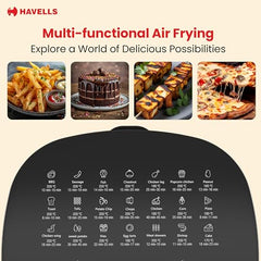 Havells Prolife Stellar Chef Smartchoice Air Fryer 5.5 Ltr|1500 Watts|See Through Window|Aerocrisp Tech: Rapid air circulation in every direction|Non Stick Silicon Coated Basket|2 Year Brand Warranty