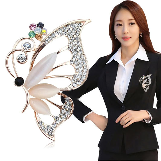 SYGA Brooch Pin Fashion Crystal Rhinestone Jewellery Pin Vintage Accessories Decoration Clothing Bouquet Brooches for Bridal Women Girl- S13