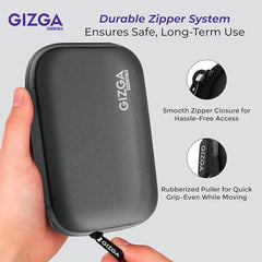 Gizga Essentials External Hard Drive Case for 2.5-Inch Hard Drive - Double Padded (Gray)