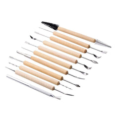 SYGA Set of 11 Art and Craft Pottery,Clay,Wood Sculpting Tool