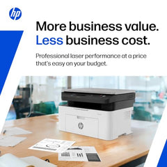 HP Laser MFP 1188w, Wireless, Print, Copy, Scan, Ethernet, Hi-Speed USB 2.0, Up to 21 ppm, 150-sheet Input Tray, 100-sheet Output Tray, 10,000-page Duty Cycle, 1-Year Warranty, Black and White