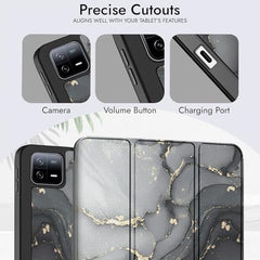 Robustrion Cover for Xiaomi Mi Pad 8/8 Pro/Xiaomi Pad 7/7 Pro 11.2 inch Cover Case with [Pencil Holder], Trifold Flip Case Cover for Xiaomi Pad 7/8 Cover [Auto Sleep Wake] - Black