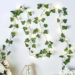 Go Hooked Artificial Hanging Creeper for Home Décor (Pack of 8, 6 Ft) | Money Plant Leaf Garland with 30 Leaves Each | Plastic Decorative Creeper for Balcony, Walls, Garden Decoration