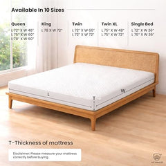 MY ARMOR Waterproof Mattress Protector King Size, 78x72, 6.5x6 feet, Double Bed Protector Sheet Cover, Breathable and Hypoallergenic Ultra Soft Fitted Terry Cotton Feel Fabric, Elastic Skirting, Grey