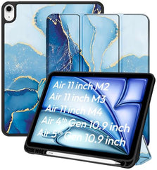 Robustrion Case Cover for iPad Air 11 inch Cover M4 / M3 / M2 / iPad Air 5th Generation Cover/iPad Air 4th Generation with [Pencil Holder] for iPad Air 11 inch M4 M3 M2 /Air 4 5 10.9" - Black