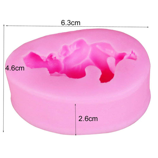 SYGA Baby Infant Silicone Cake Molds Cake Decorating Jelly Mold Fondant Chocolate Sugar Mould Handmade Soap Molds Baking Tools_Pack of 1