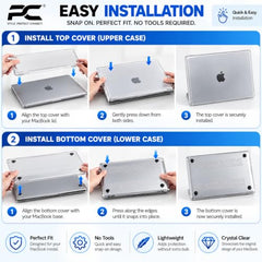 PC LABEL Matte Finish Hard Shell Case for MacBook Pro 14 Inch ((2021–2026) M4/M3/M2/M1 A3112/A3185/A3401/A2918/A2992/A2779/A2442/A3426/A3427), Lightweight Protective Cover with Free Black Keyboard Skin