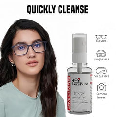 LensPure Lens Cleaning Solution | Perfect Lens Cleaner for Spectacles, Eyeglasses, Sunglasses, Camera Lenses and Binoculars- (200ml)