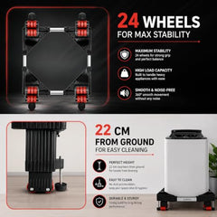 ZOLMIX Sturdy Premium Stainless Steel Washing Machine Stand for Top Load