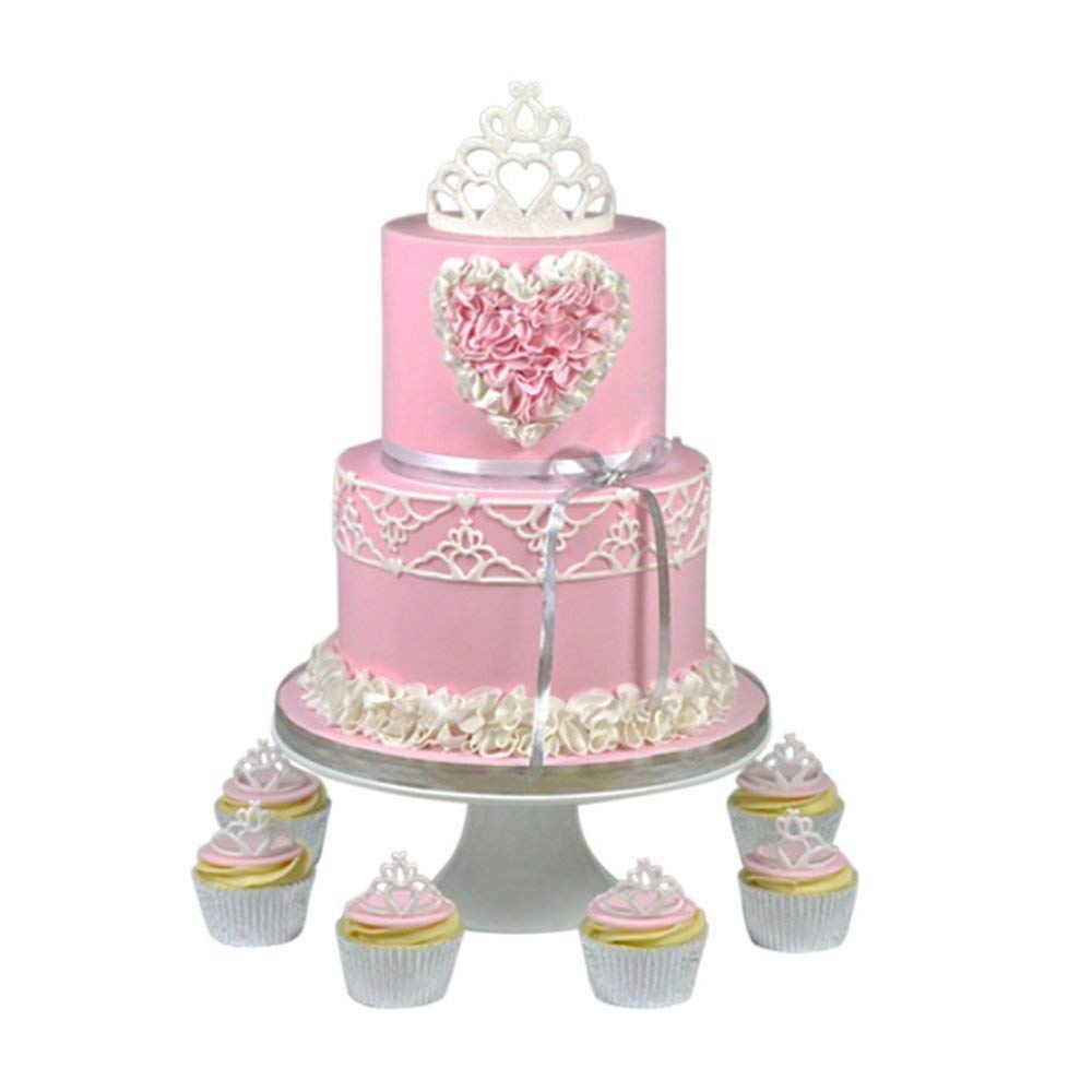 SYGA Cake Decorating Mould Crown Shape Fondant Cake Mold - White